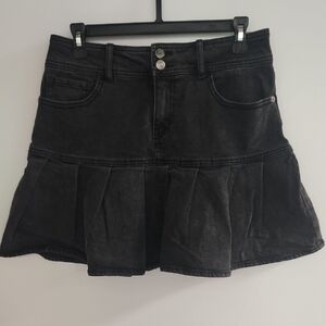 Wild Fable Denim Pleated Mini Skirt